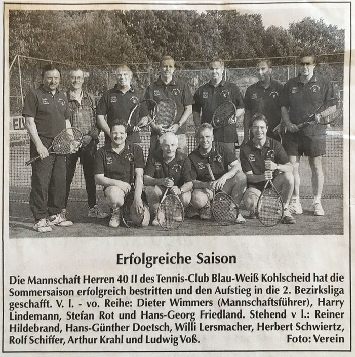 Gründungsfoto 1997 Tigers im Gründungsjahr 1997
